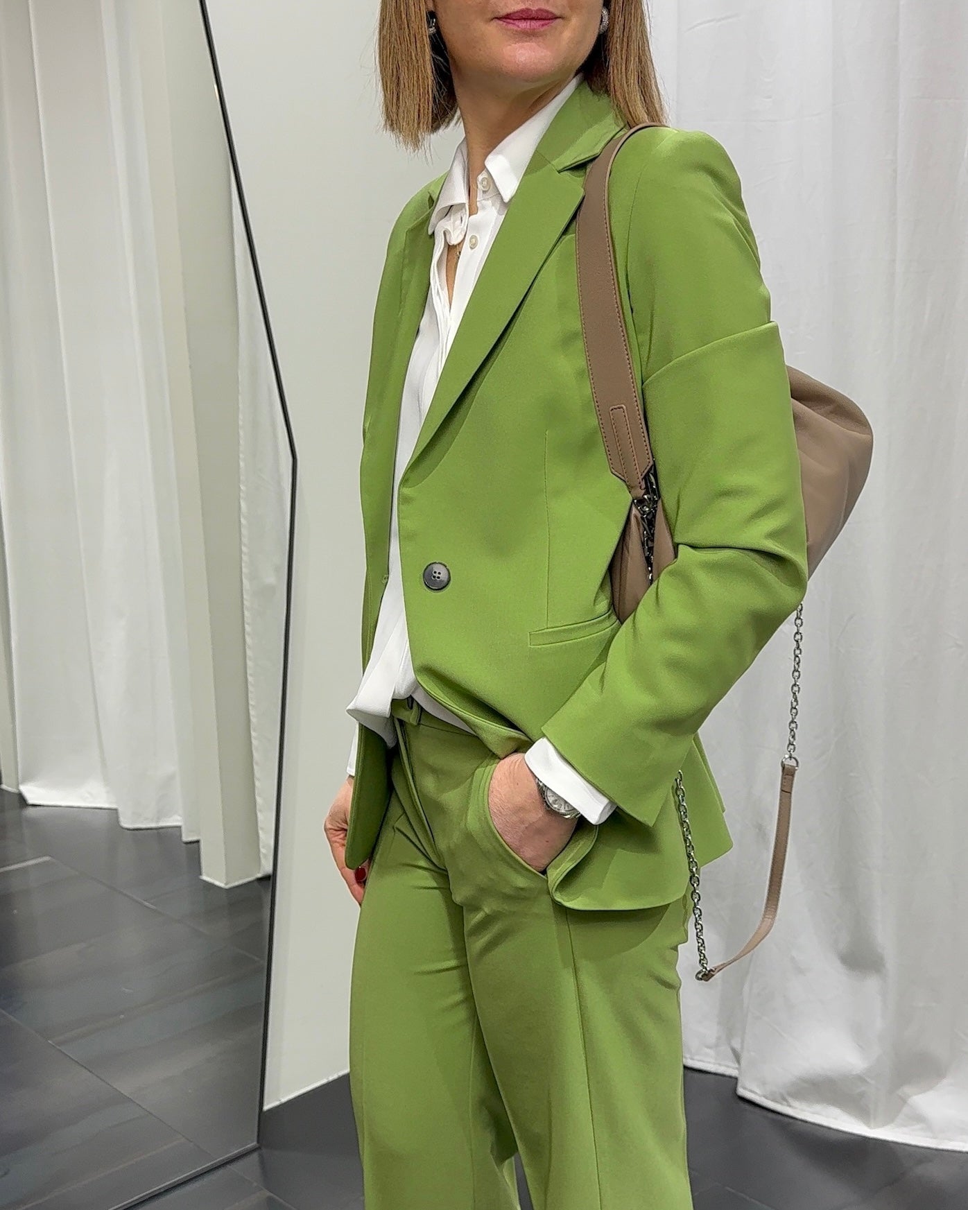 Completo Giacca Pantalone Fluido Poliestere Strech Romana EmmeMarella Donna Art. 26150910512