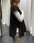 Gilet Maglia ScolloV Motel Donna Art. 14255SM