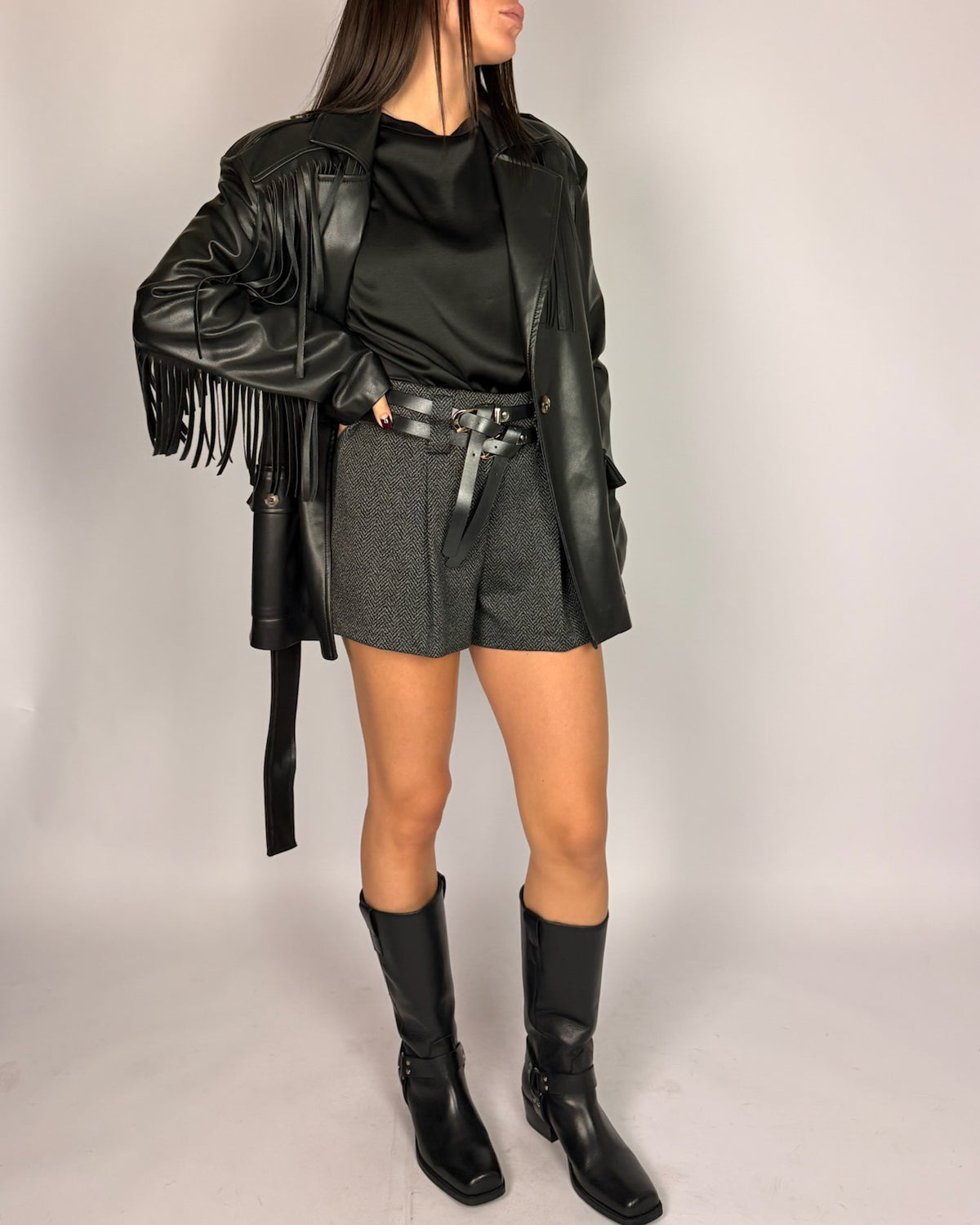Shorts PiegaeDoppia Cintura Fantasia HaveONE Donna Art. PMA-R330