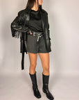 Shorts PiegaeDoppia Cintura Fantasia HaveONE Donna Art. PMA-R330