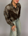Camicia Quadro Frangia Tensionein Donna Art. 27C6417