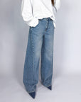 Jeans Marlene-L333 NM Baggy Noir 'n' Bleu Donna Art. P197J144N302NM