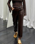 Pantalone Ecopelle Tensionein Donna Art. 225092