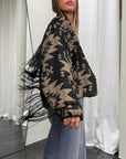 Bomber Jacquard Frangia Susy Mix Donna Art. 81696
