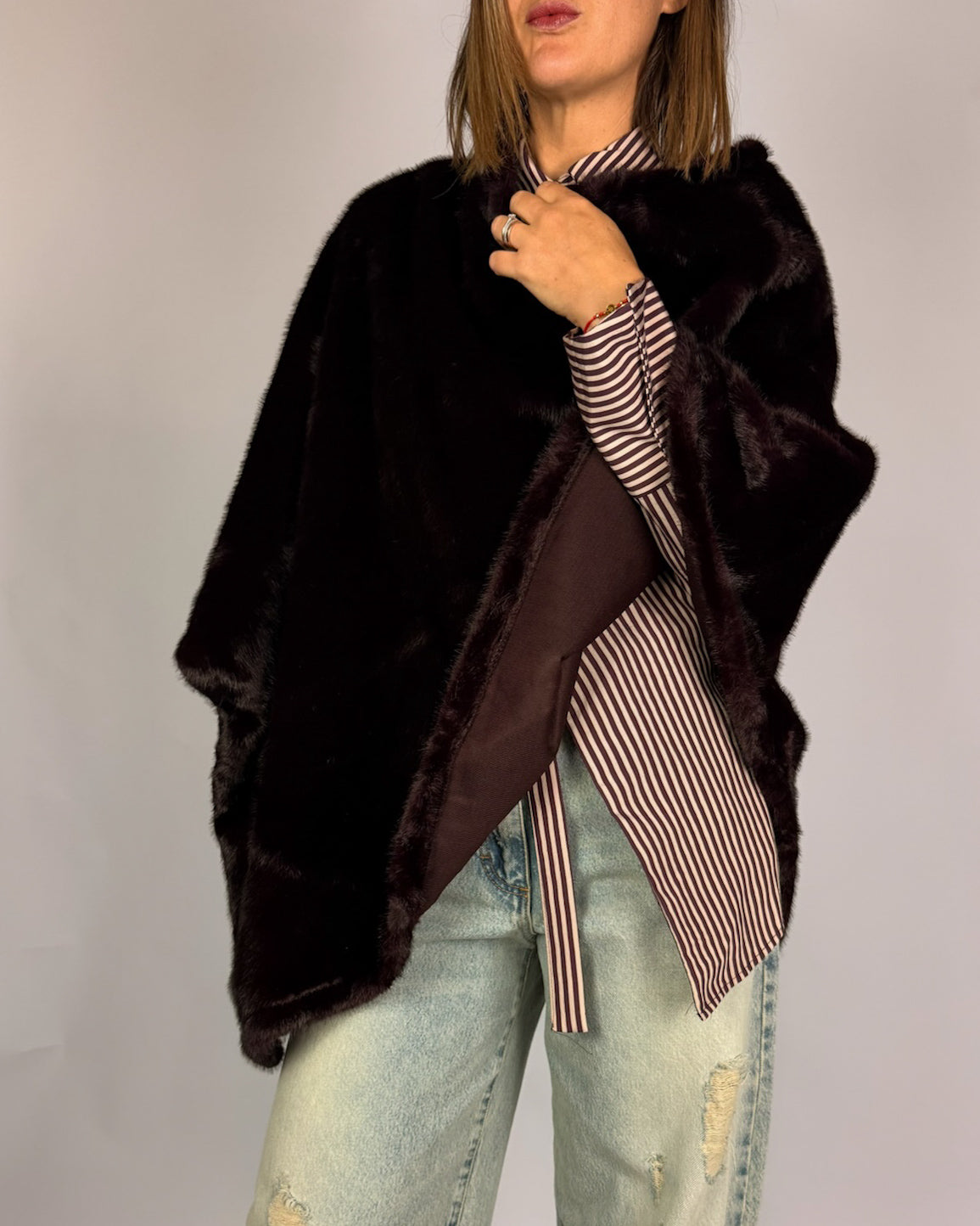 Mantella Ecopelliccia Susy Mix Donna Art. PC069