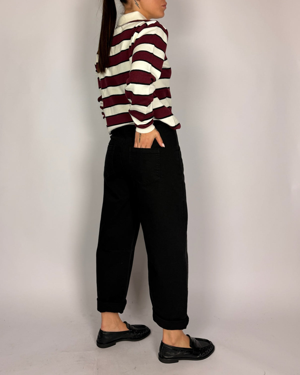 Pantalone Ovetto Pence Ginocchio Tensionein Donna Art. PA5137