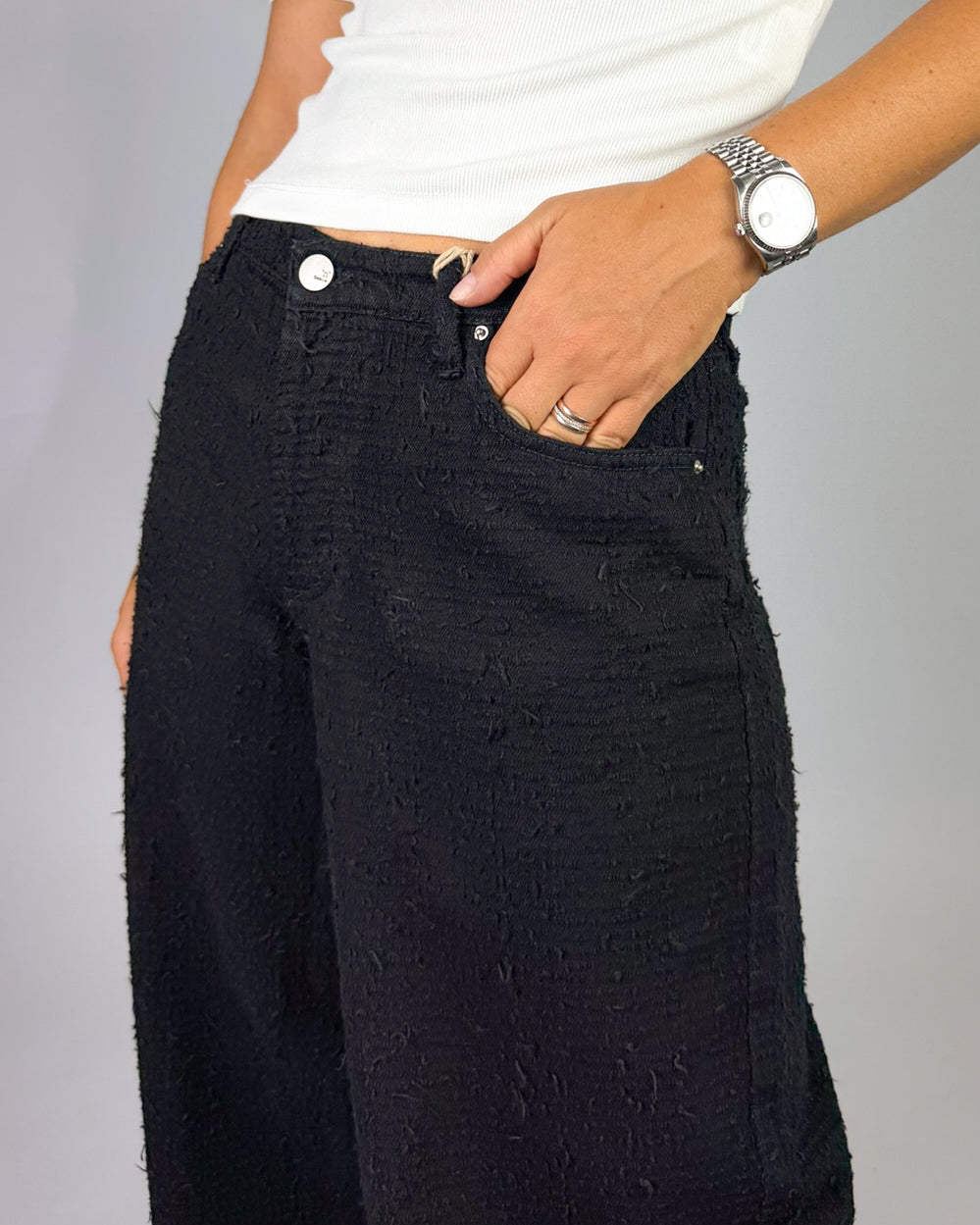 Jeans Dolly-2 Loose Fit Bouclé Noir 'n' Bleu Donna Art. P296J184N000