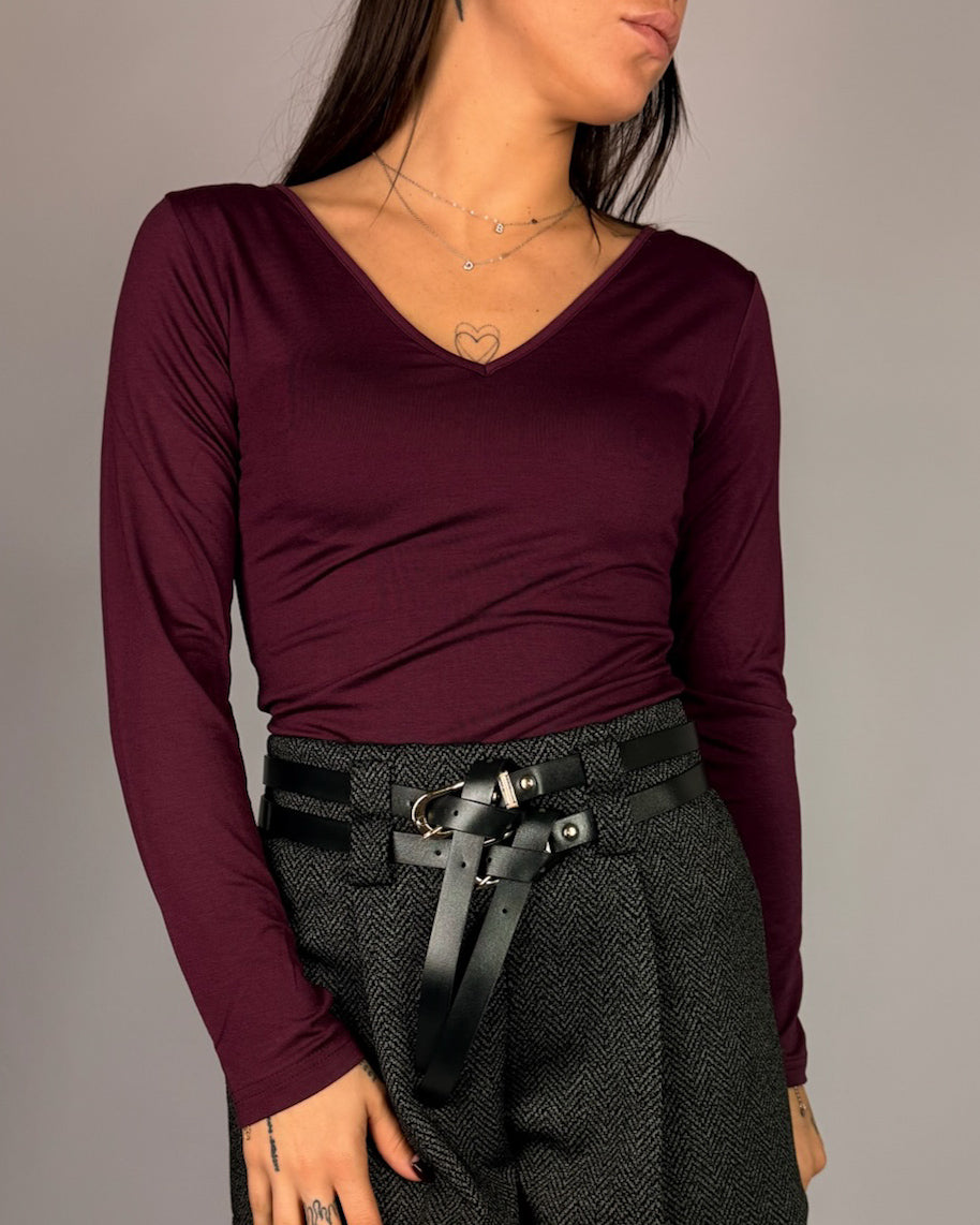 Maglia DoppioScolloV Susy Mix Donna Art. 260804