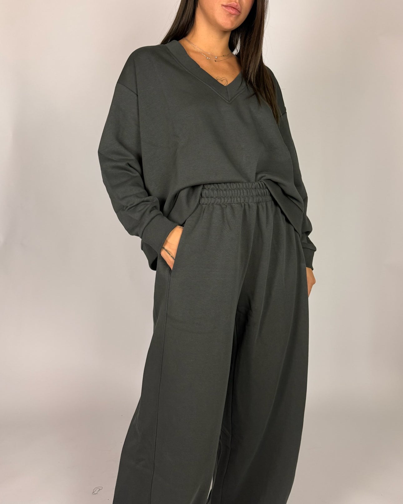 Pantalone Felpa Palazzo Donna Susy Mix Art. 11607