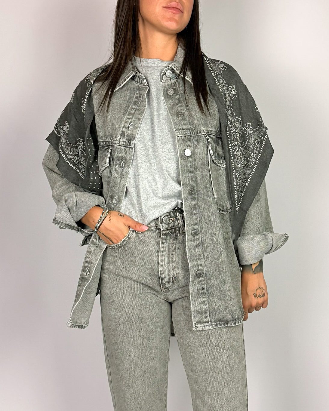 Camicia Oversize Denim HaveONE Donna Art. CGZ-R028