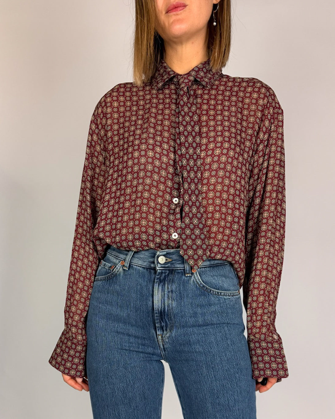 Camicia Fantasia Cravatta Tensionein Donna Art. 40610