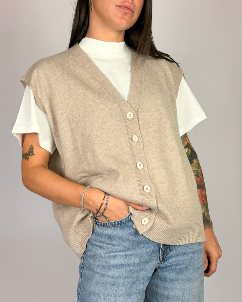 Gilet con Bottoni Susy Mix Donna Art. 8539