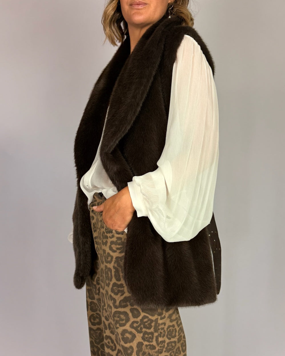 Gilet Ecopelliccia Donna Dixie Art. LAHB2BBCA