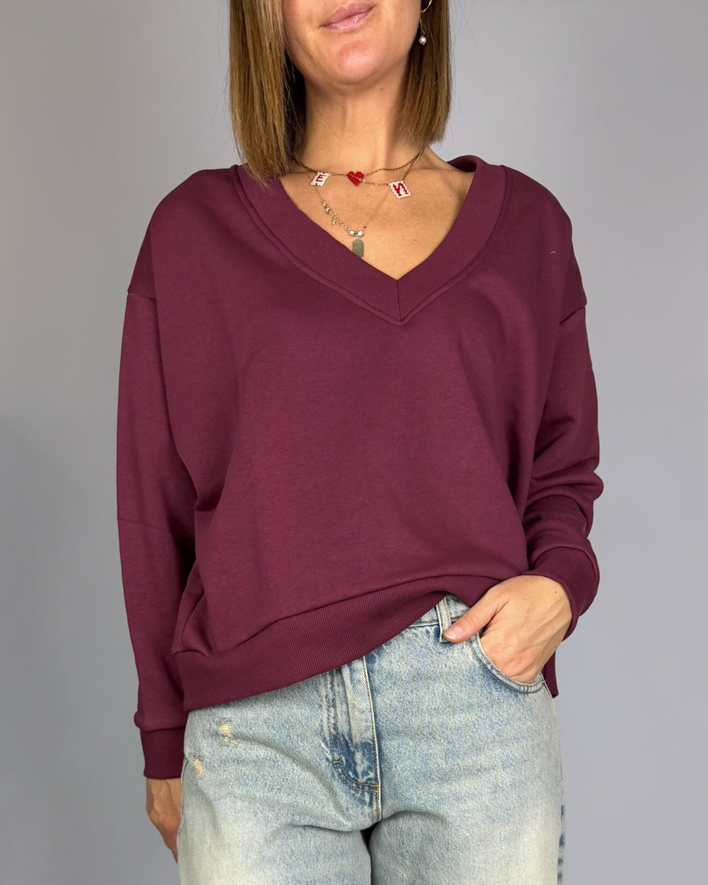 Felpa ScolloV Susy Mix Donna Art. VITTI15SU