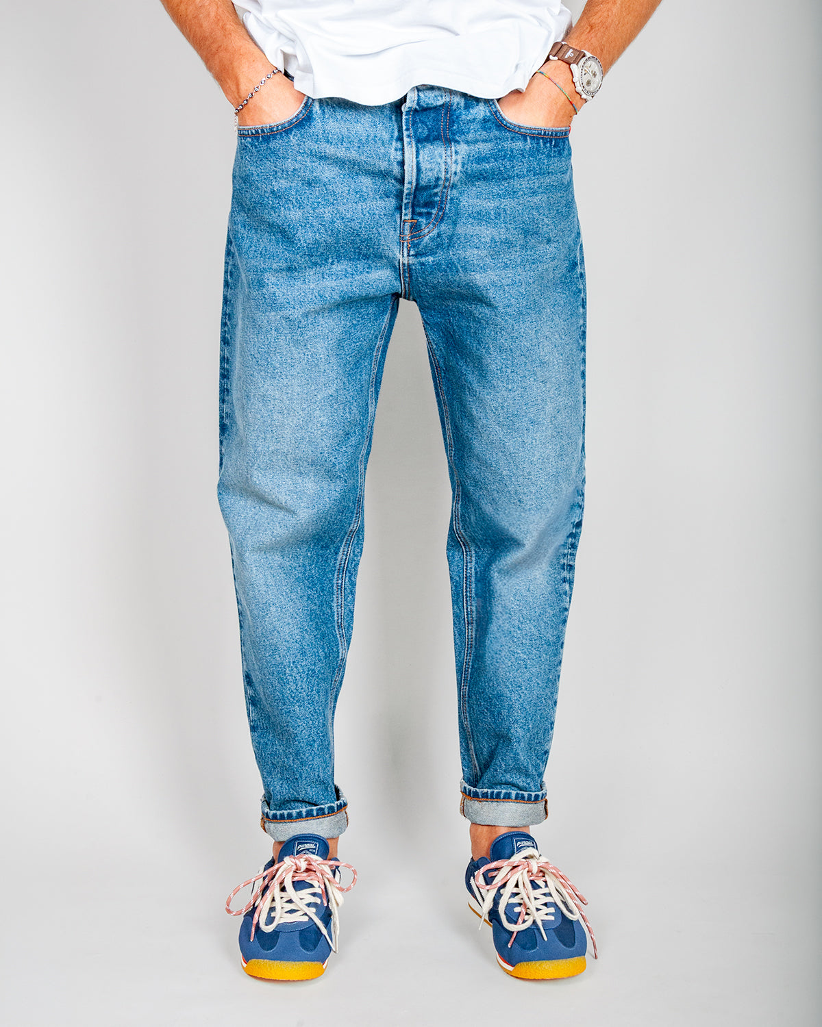 Jeans Jeremiah Uomo Powder Denim Amish Art. AMU001CT523213