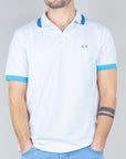 Polo Sun68 Big Stripes on Collar Uomo Art. A35112