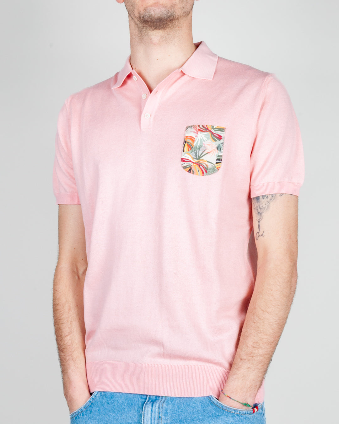 Polo Filo Manica corta taschino fantasia V2 Art. POPUCO