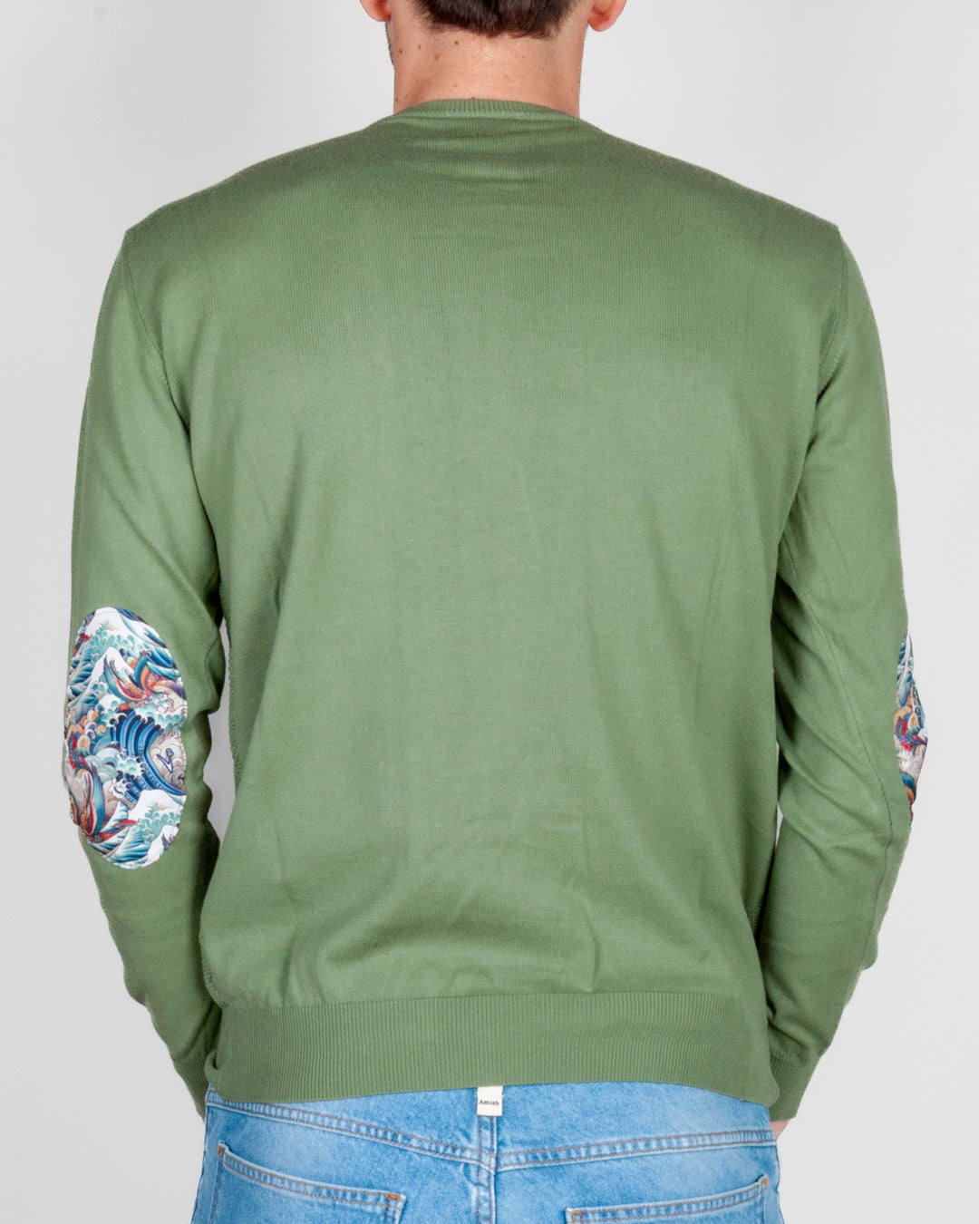 Maglia punto riso con toppe V2 Art. MAPUCO