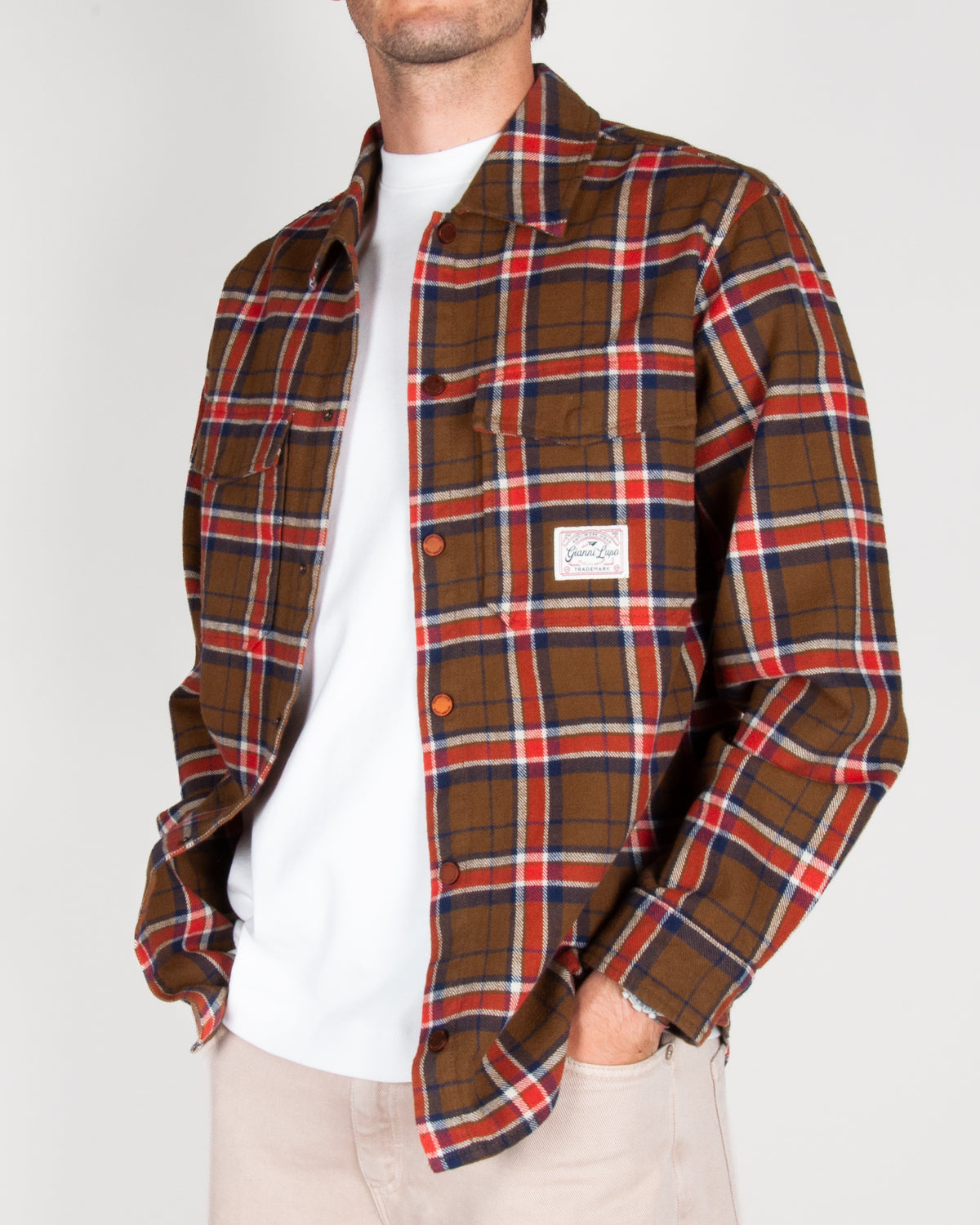 Overshirt quadro Uomo Gianni Lupo Art. GL9864