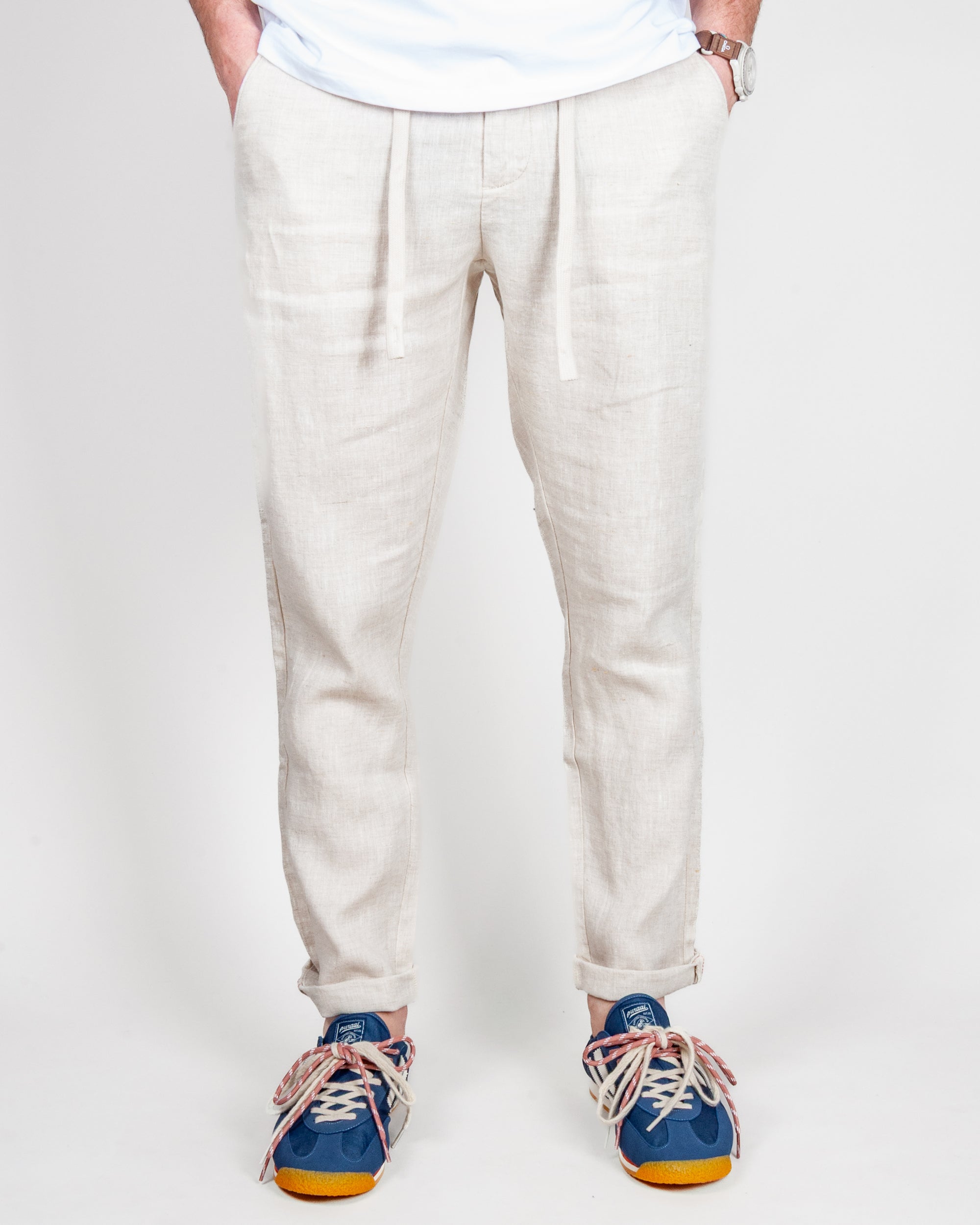 Pantalone 100%lino Uomo Gianni Lupo Art. GL5144BD-S26