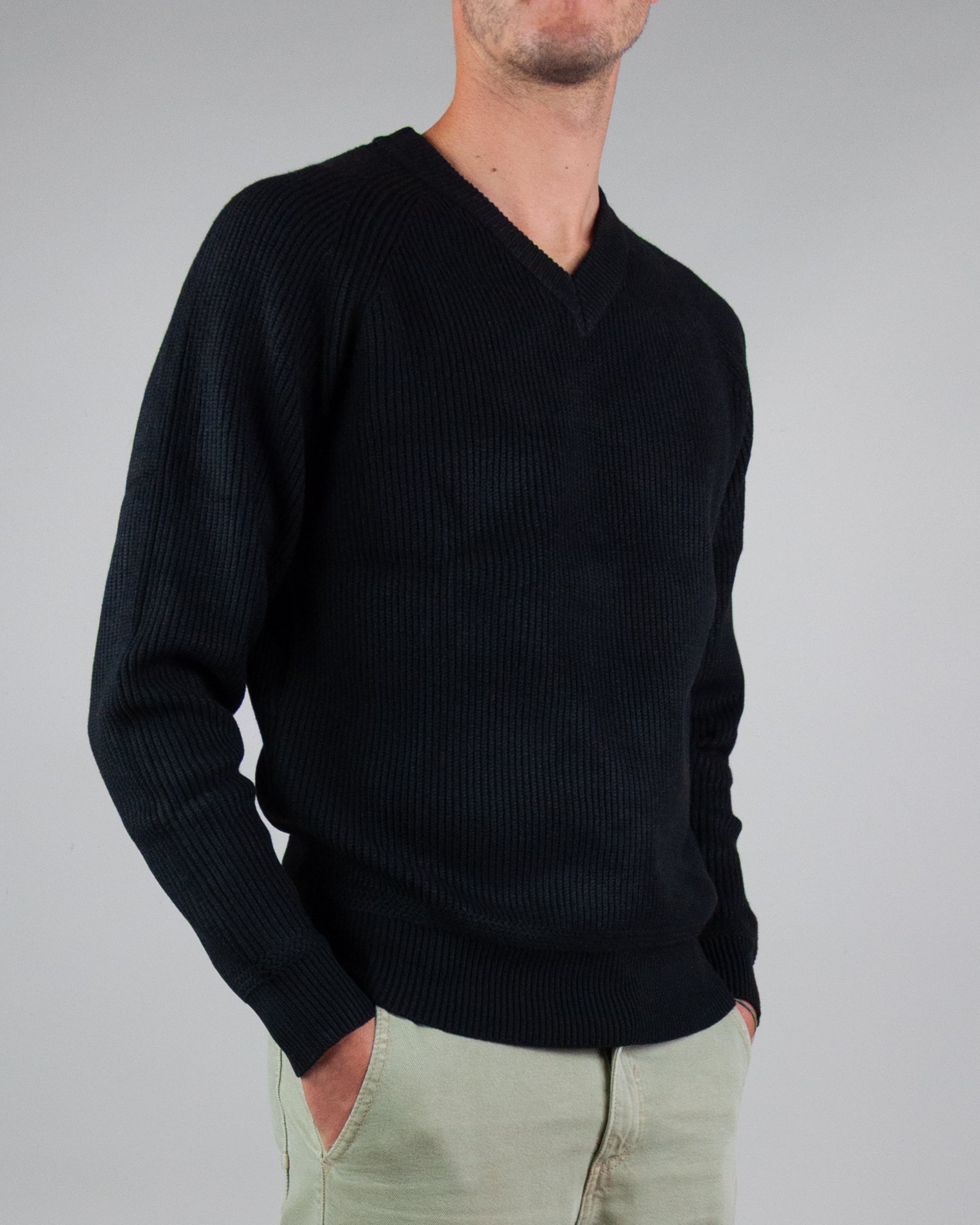 Maglia Costine Scollo a V Gianni Lupo Art. GL35229