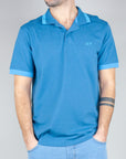 Polo Sun68 Big Stripes on Collar Uomo Art. A35112