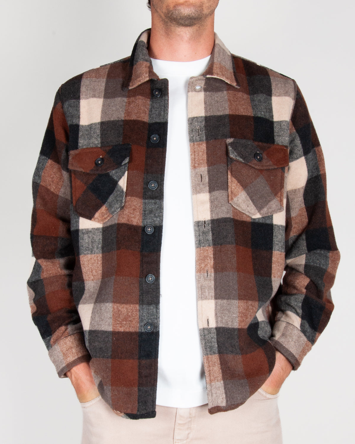 Overshirt Quadri imbottita Philotinto Art. 27W14OS-1