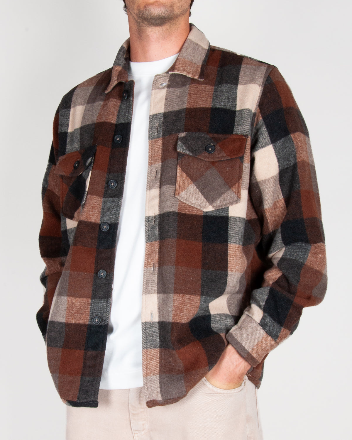 Overshirt Quadri imbottita Philotinto Art. 27W14OS-1
