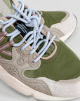 Sneakers Flower Mountain Art. YAMANO 3 Man- Sneakers in suede e tessuto tecnico Uomo Panna-Militare