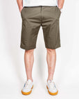 Bermuda cotone Officina 36 Leni Uomo Art. 02581A0213 in olive green, model size 48, 183 cm, 75 kg.