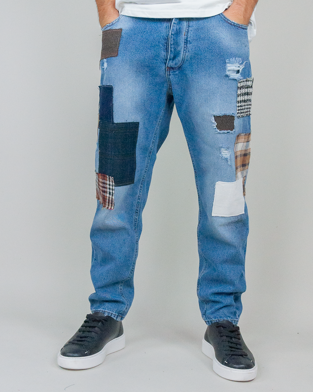 Jeans Patchwork Block Eleven Art. 46BLK00130 - 1921 Store