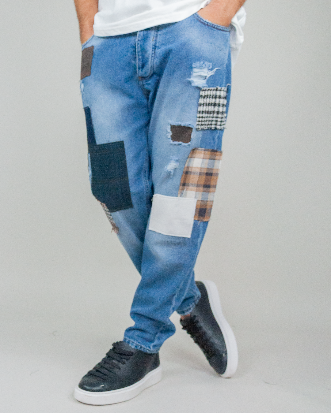 Jeans Patchwork Block Eleven Art. 46BLK00130 - 1921 Store