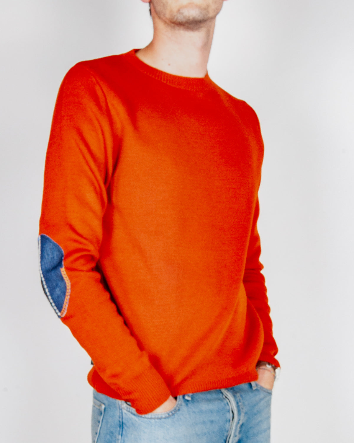 Maglione con toppe V2 Art. MAWS