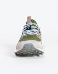 Sneakers Flower Mountain Art. YAMANO 3 Man- Sneakers in suede e tessuto tecnico Uomo Panna-Militare