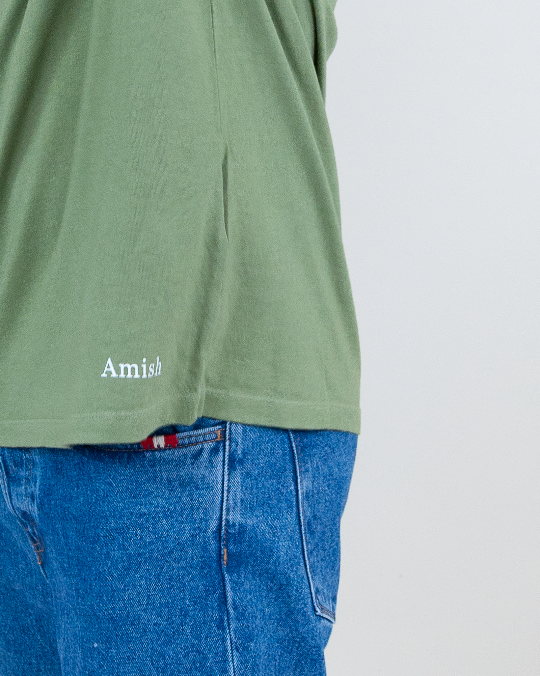 T-shirt Micro logo Amish Art. AMX035CG45 - 1921 Store