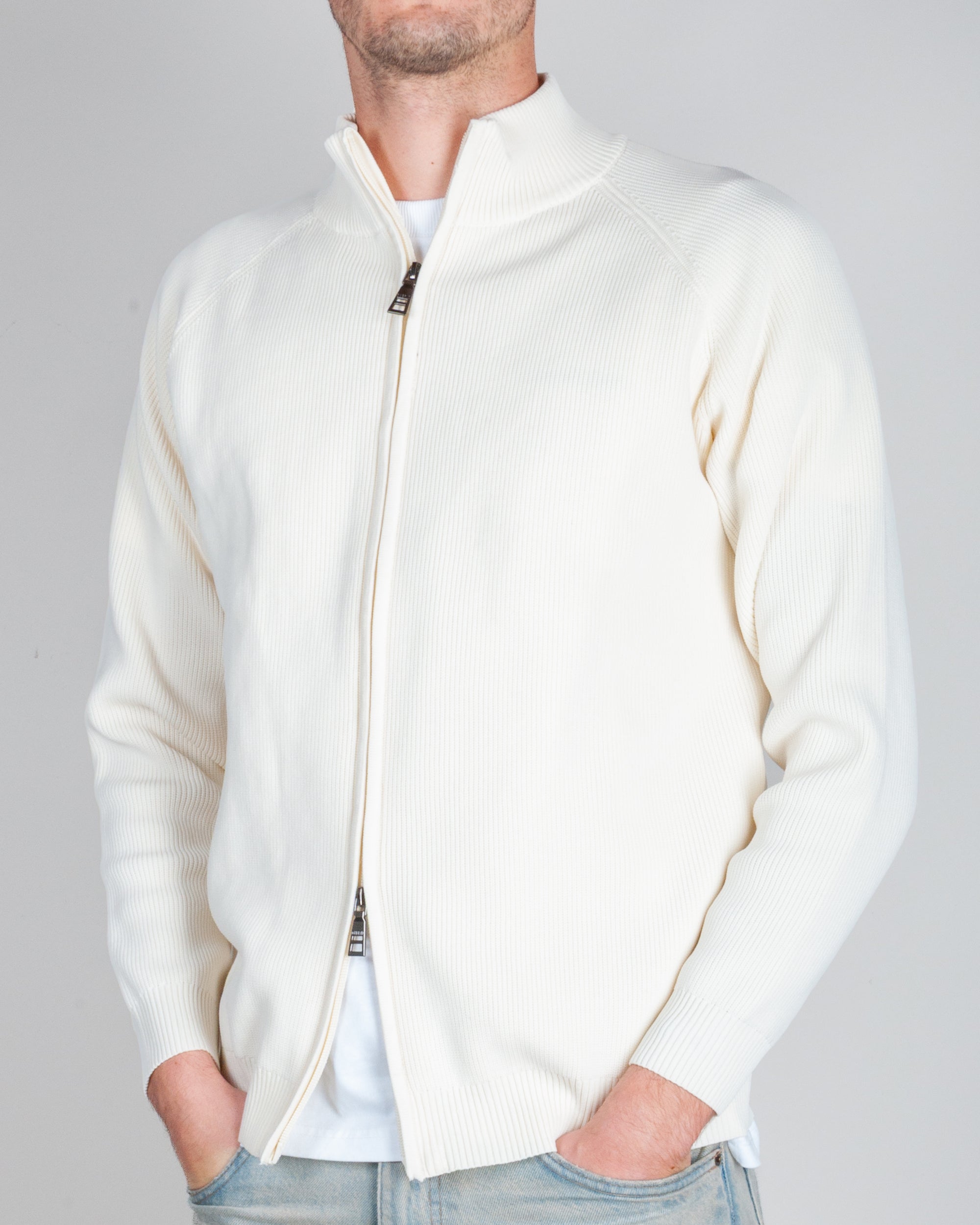 Cardigan costa inglese zip Over D Art. OC1F2W5M88