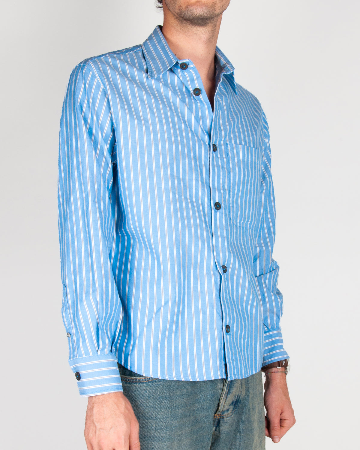 Camicia righe con taschino cropped Officina 36 Mod. Diso Uomo Art. 0343000659