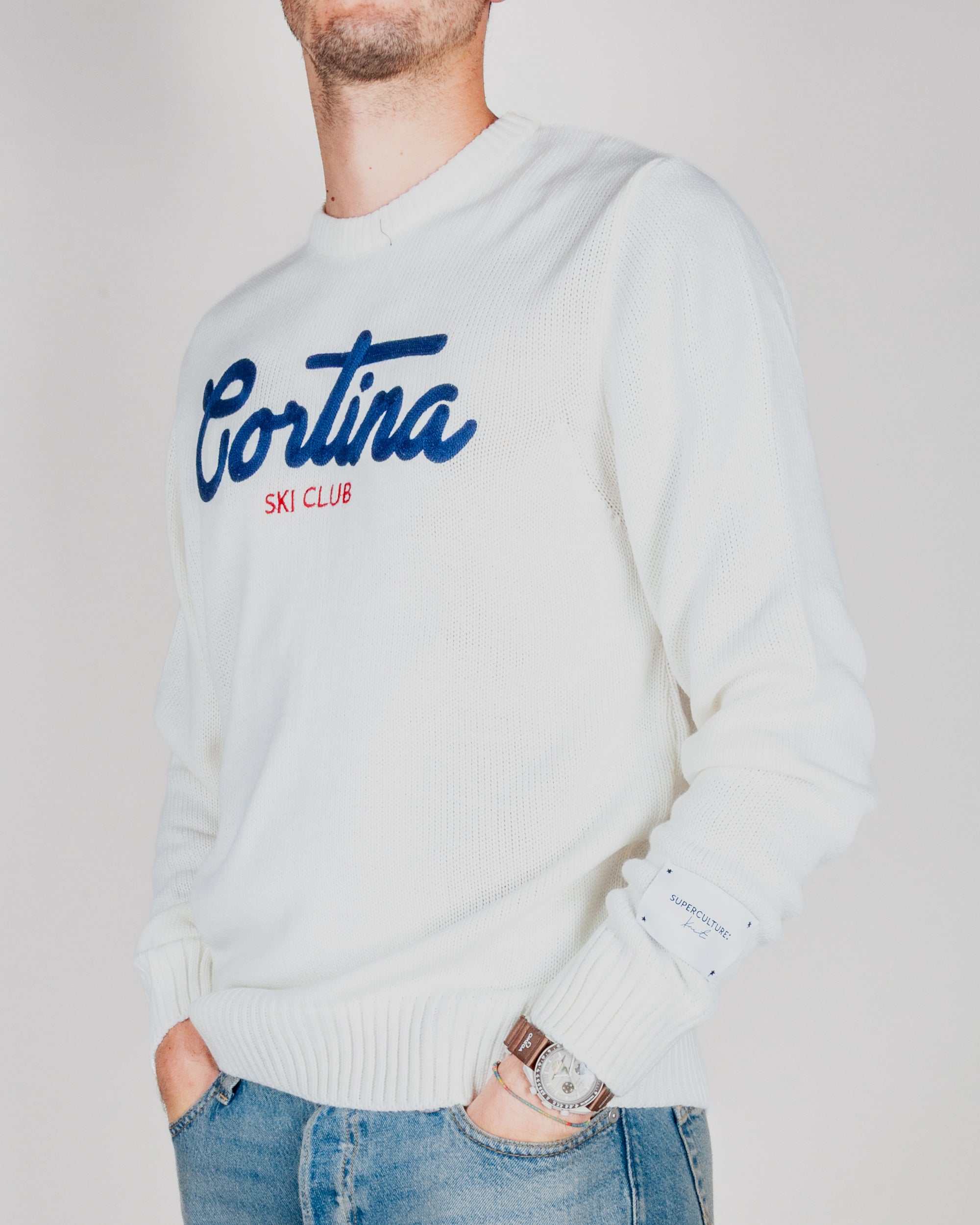 Maglione Superculture Girocollo Cortina Ski Club Art. AK7003