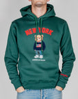 Felpa Superculture Cappuccio Teddy New York Art. A3069