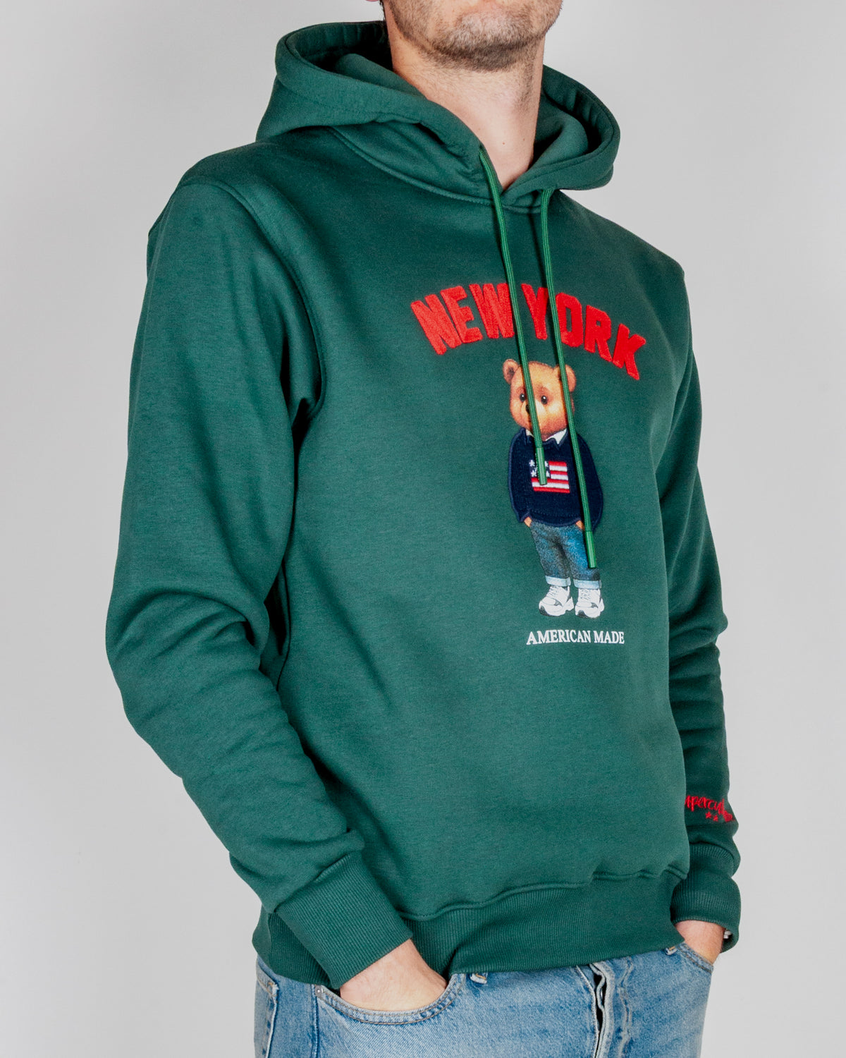 Felpa Superculture Cappuccio Teddy New York Art. A3069