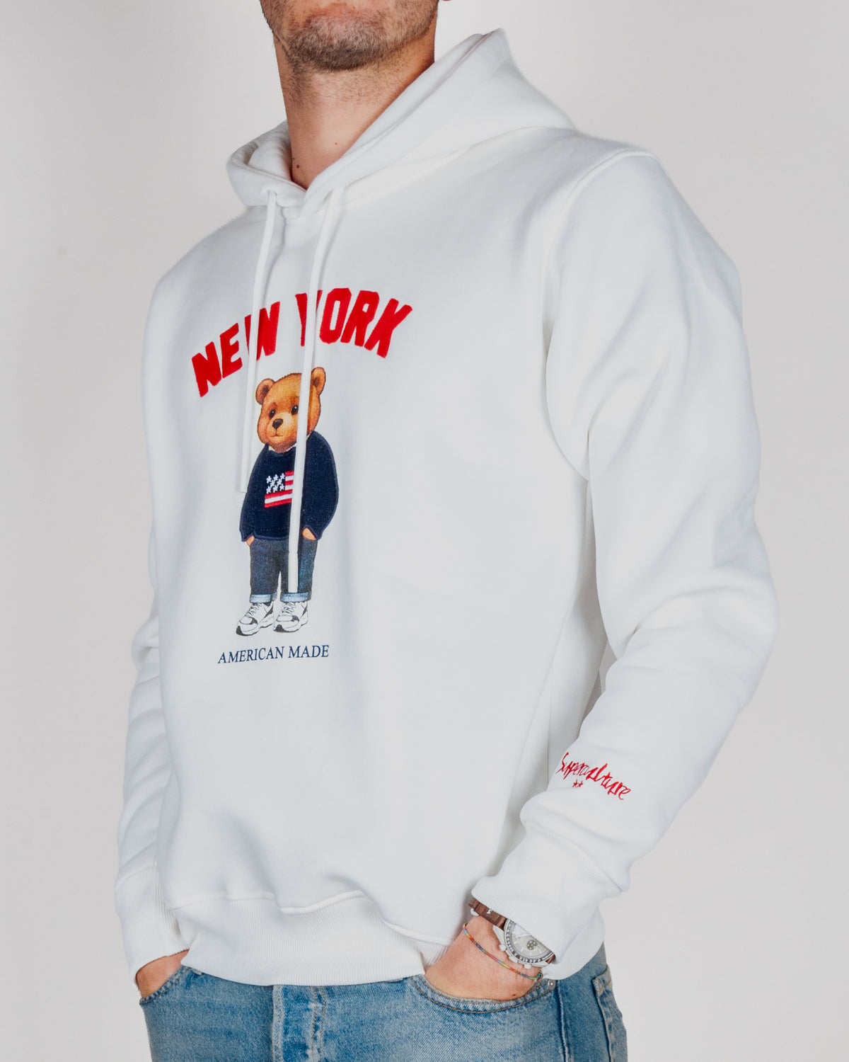 Felpa Superculture Cappuccio Teddy New York Art. A3069