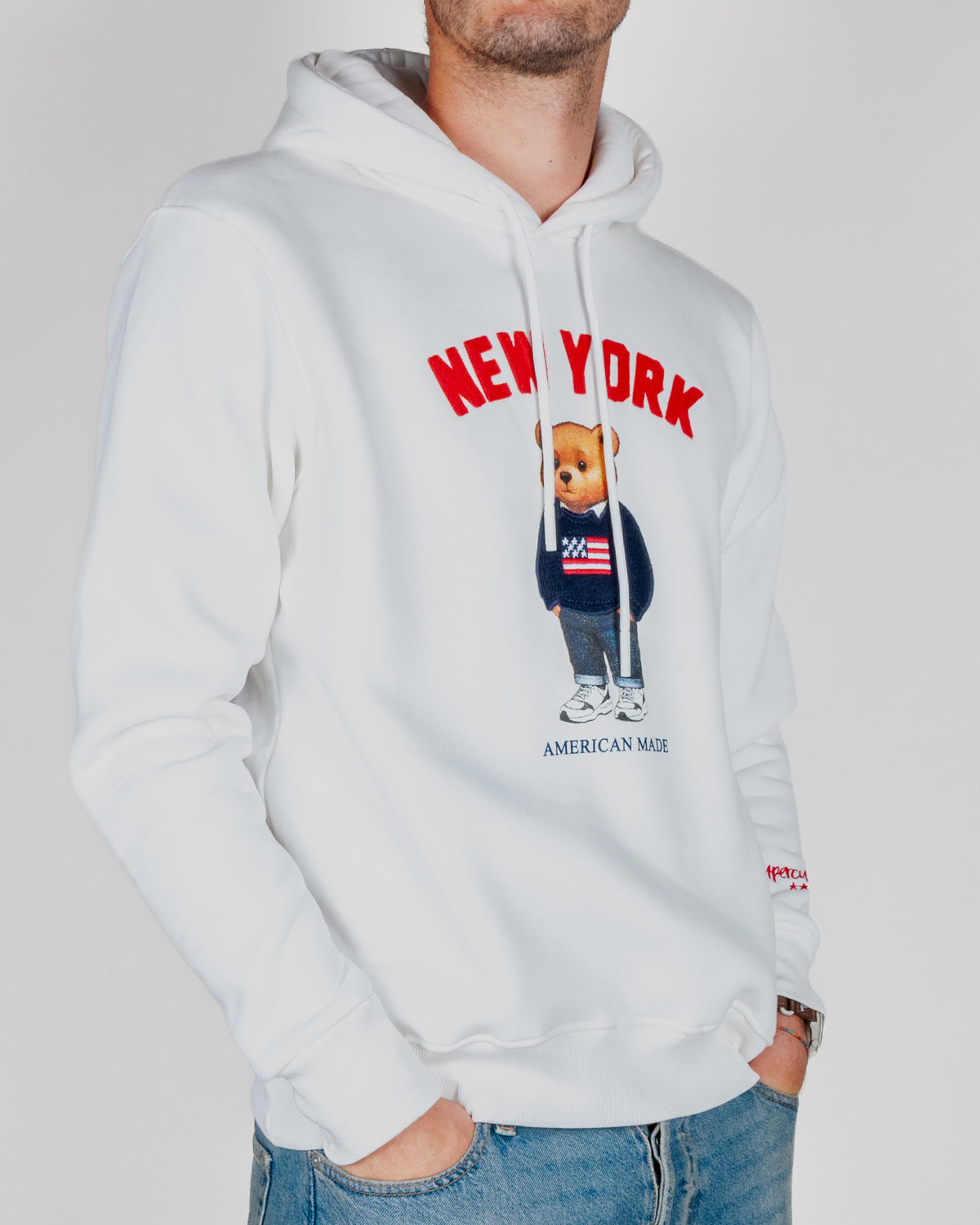 Felpa Superculture Cappuccio Teddy New York Art. A3069