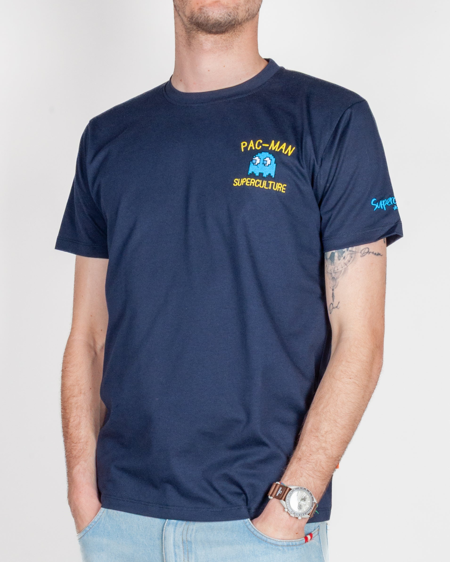 T-shirt SuperCulture Ricamo Pac Man Art. A1991