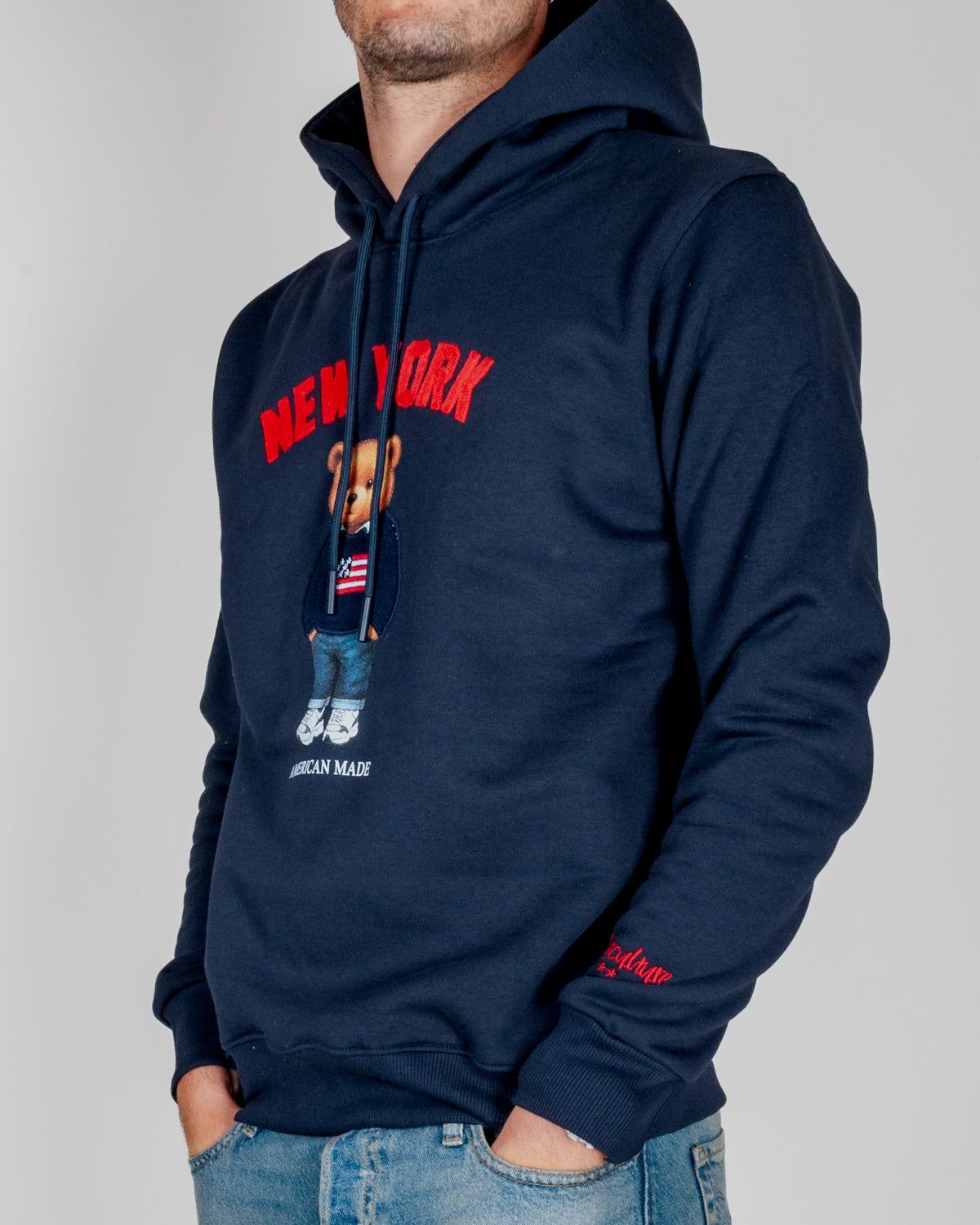 Felpa Superculture Cappuccio Teddy New York Art. A3069