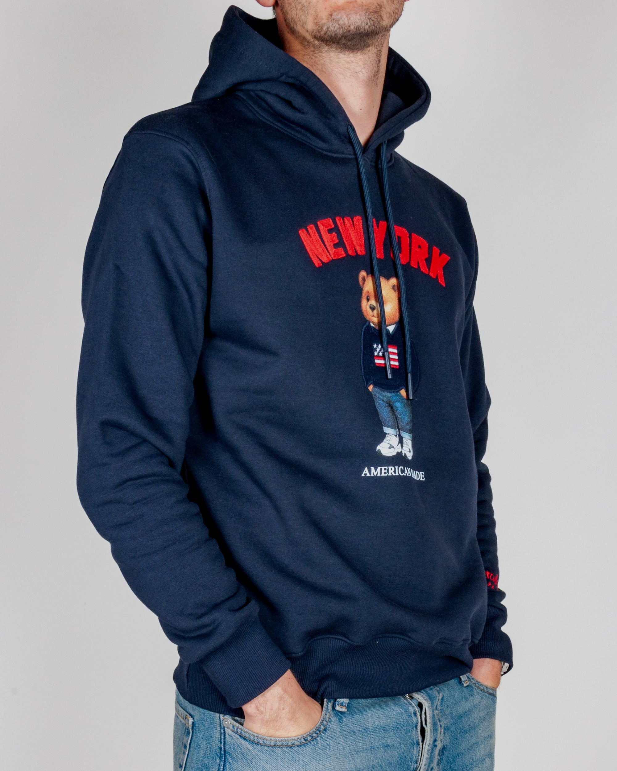 Felpa Superculture Cappuccio Teddy New York Art. A3069