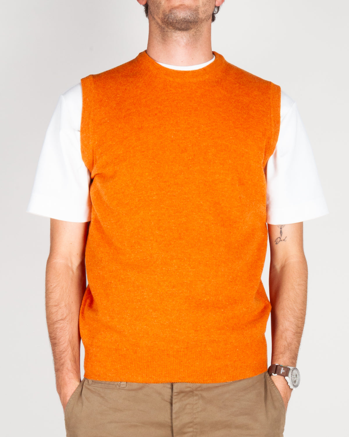 Gilet smanicato Pura Lana Merinos Extrafine Art. 1.5060