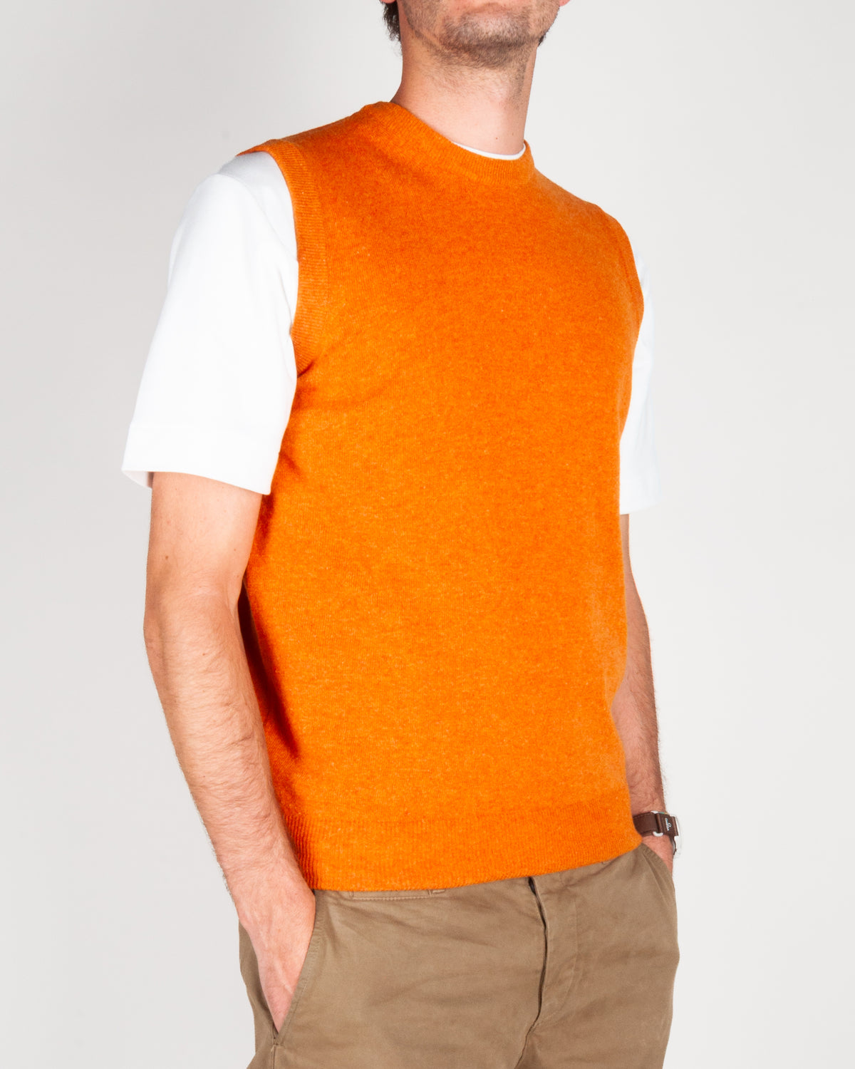 Gilet smanicato Pura Lana Merinos Extrafine Art. 1.5060