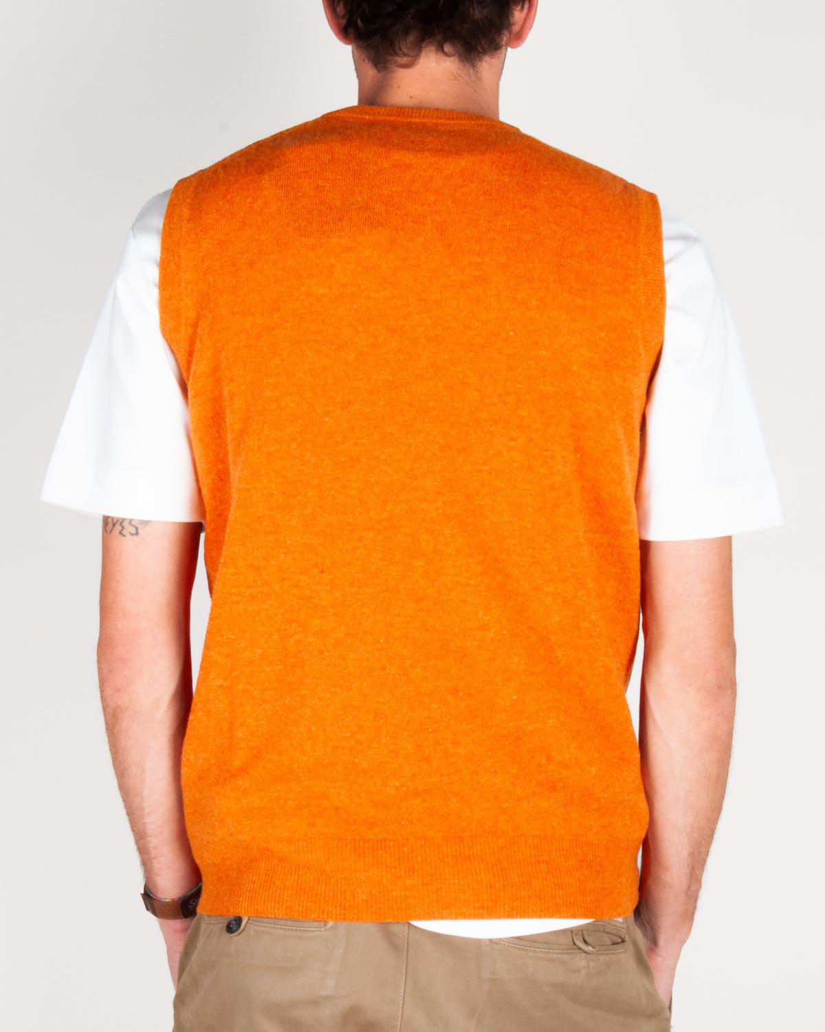 Gilet smanicato Pura Lana Merinos Extrafine Art. 1.5060