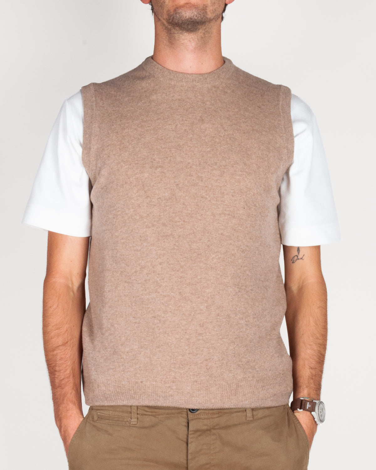 Gilet smanicato Pura Lana Merinos Extrafine Art. 1.5060