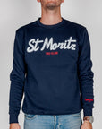 Felpa Superculture Girocollo Ricamo St. Moritz Ski Club Art. A3057